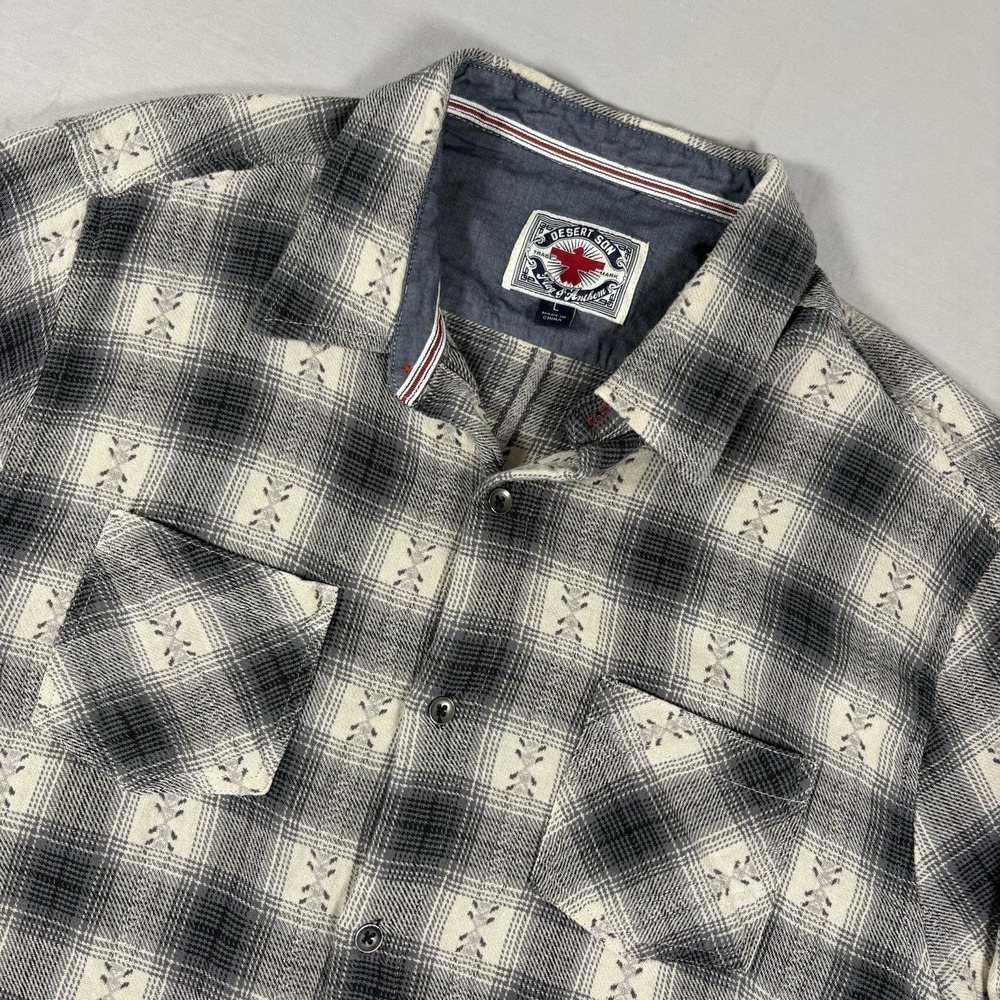Desert Son Mark McNairy flannel shirt men's large - Picture 2 of 9